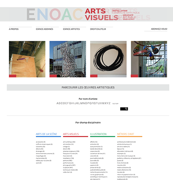 Aperçu (archive) du site enoac.ca